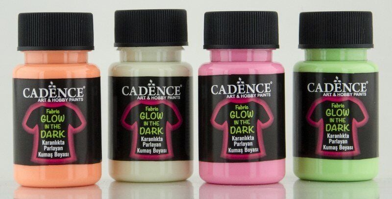 Cadence Gece Parlayan Kumaş Boya - Turuncu - Glow in Dark 50ml
