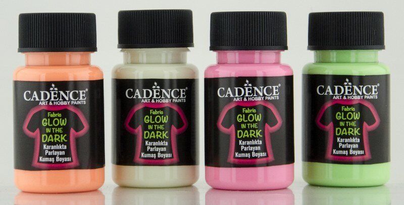 Cadence Gece Parlayan Kumaş Boya - Turuncu - Glow in Dark 50ml