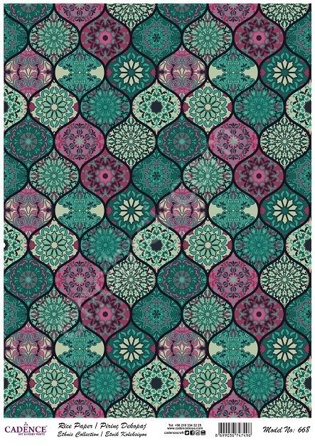 Cadence Pirinç Dekopaj Kağıdı Model - 668
