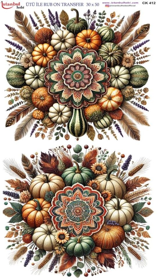 Ütü İle Rub On Transfer Kağıdı 30x50cm CK412