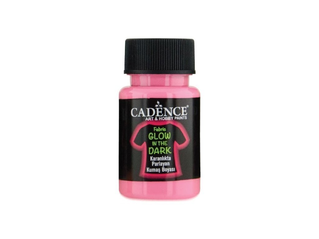 Cadence Gece Parlayan Kumaş Boya - Pembe - Glow in Dark 50ml