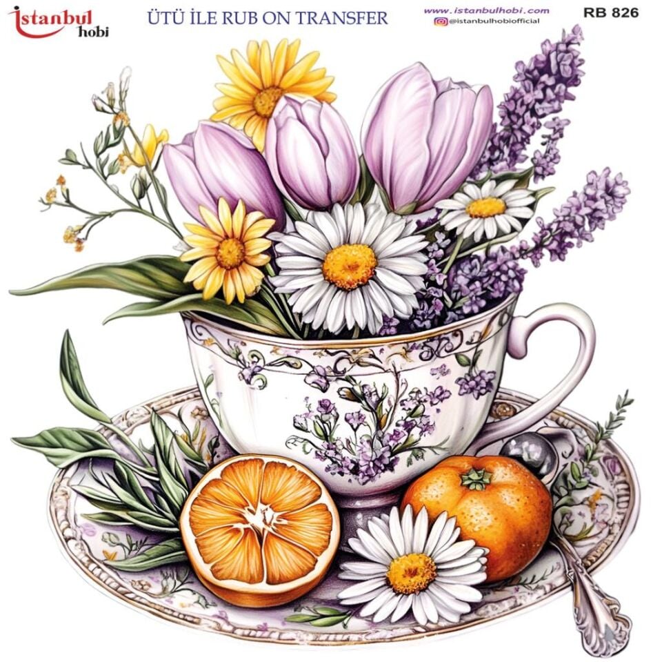 Ütü ile Rub On Transfer Kağıdı 30x30cm RB-826