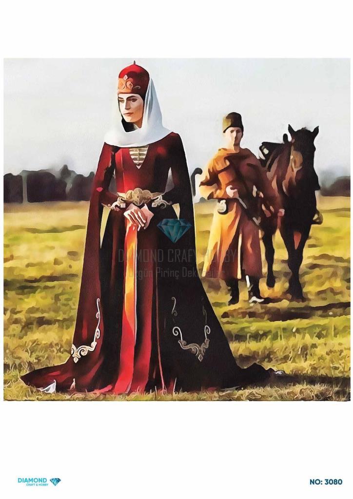 Diamond Pirinç Dekopaj Kağıdı - 3080