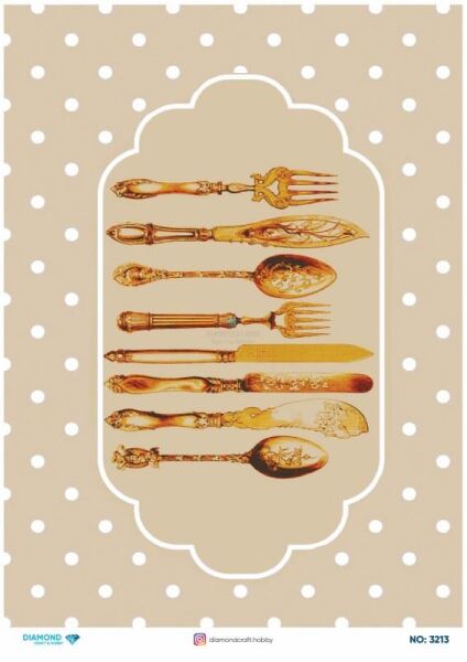 Diamond Pirinç Dekopaj Kağıdı - 3213