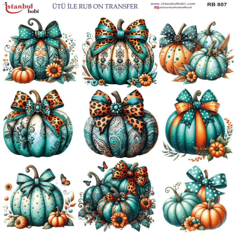Ütü ile Rub On Transfer Kağıdı 30x30cm RB-807