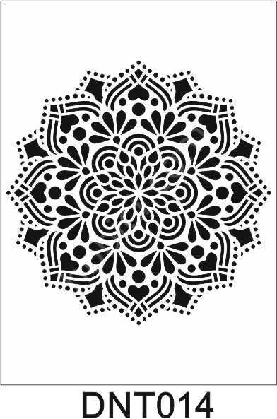 Dantel Desen Stencil Şablon (25x25) DNT-014