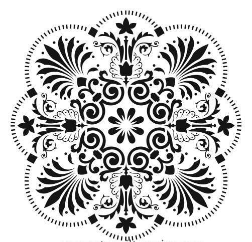 Duvar Dekor Stencil Şablon (40x40) HD-165