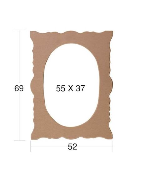 Ahşap Ayna Çerçevesi 69x52cm AY158