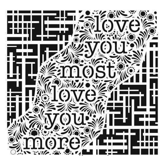 Duvar Dekor Stencil Şablon (50x50) HD-164