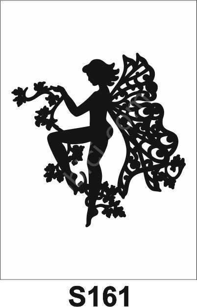 Diğer Karışık Desenler Stencil Şablon Kenarsız (25x25) S-161
