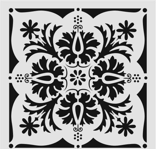 Duvar Dekor Stencil Şablon (30x30) HD-166