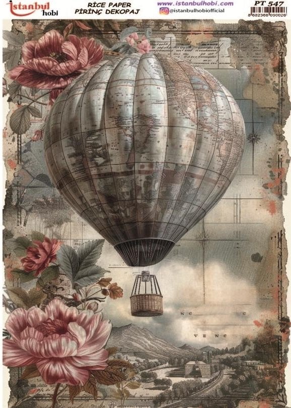 Pirinç Dekopaj Kağıdı 30x42cm PT-547