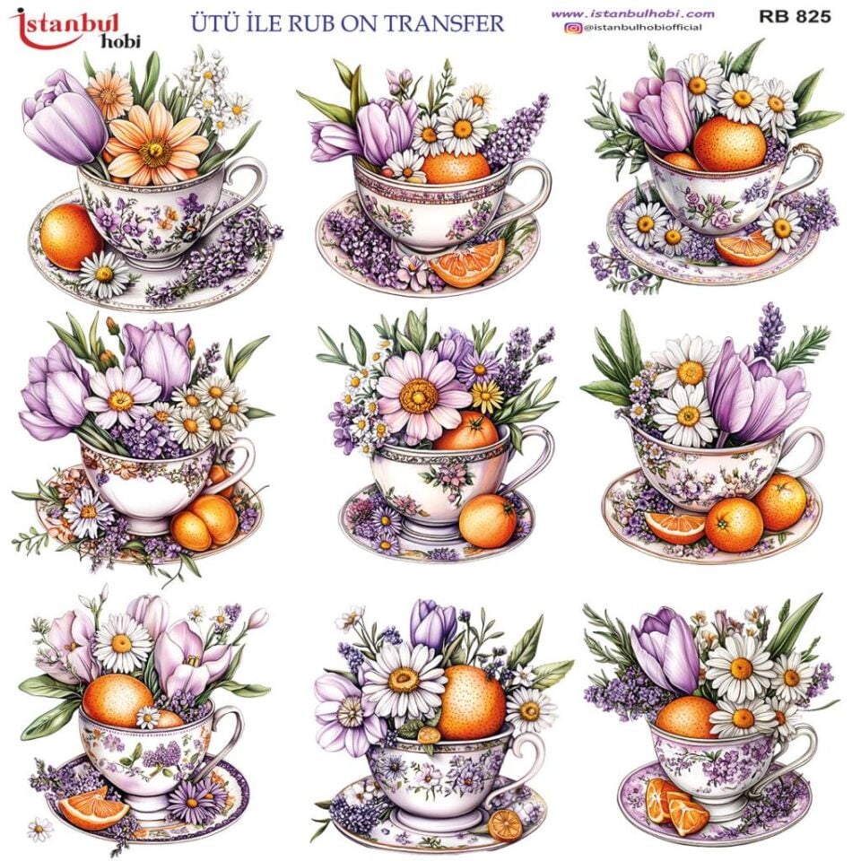 Ütü ile Rub On Transfer Kağıdı 30x30cm RB-825
