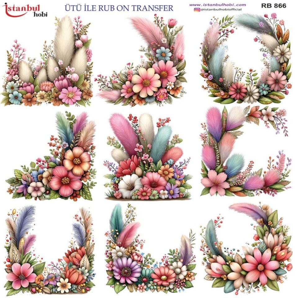 Ütü ile Rub On Transfer Kağıdı 30x30cm RB-866