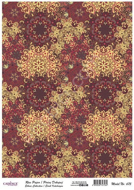 Cadence Pirinç Dekopaj Kağıdı Model - 675
