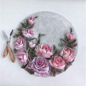 Cadence Sculpture Rölyef Pasta 1390 Mercan Kırmızı 250ml