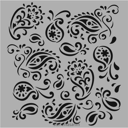 Duvar Dekor Stencil Şablon (30x30) HD-169