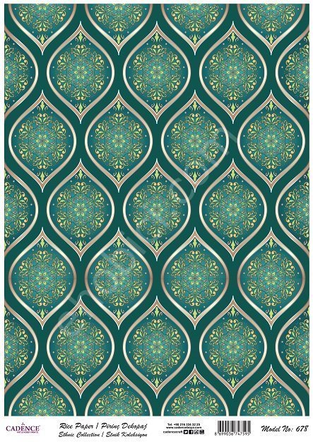 Cadence Pirinç Dekopaj Kağıdı Model - 678