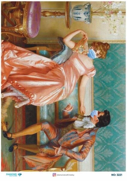 Diamond Pirinç Dekopaj Kağıdı - 3221