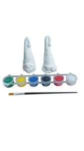 Ehobici Taş Boyama Seti Gnome Cüceler 6 Renk Akrilik Boya 5ml + Fırça