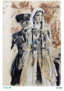 Diamond Pirinç Dekopaj Kağıdı - 3089