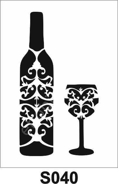 Diğer Karışık Desenler Stencil Şablon (21x30) S-040