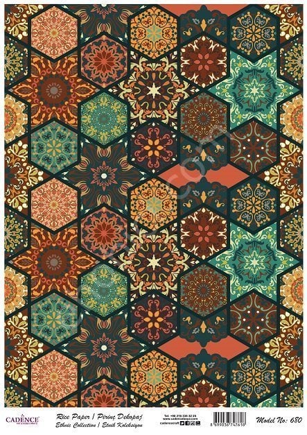 Cadence Pirinç Dekopaj Kağıdı Model - 680