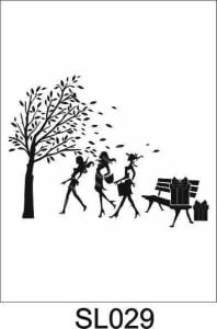 Siluet Desenler Stencil Şablon (21x30) SL-029