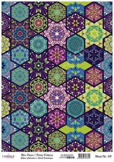 Cadence Pirinç Dekopaj Kağıdı Model - 681
