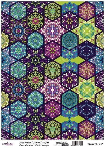 Cadence Pirinç Dekopaj Kağıdı Model - 681