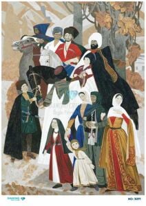 Diamond Pirinç Dekopaj Kağıdı - 3091