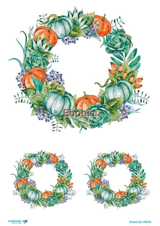 Diamond Pirinç Dekopaj Kağıdı - P-014