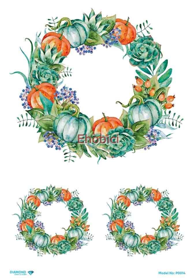 Diamond Pirinç Dekopaj Kağıdı - P-014