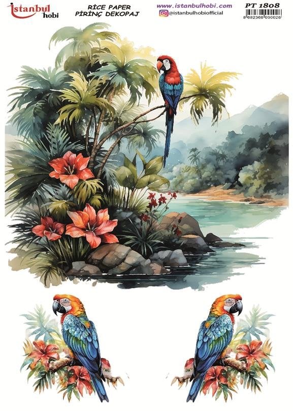 Pirinç Dekopaj Kağıdı 30x42cm PT-1808