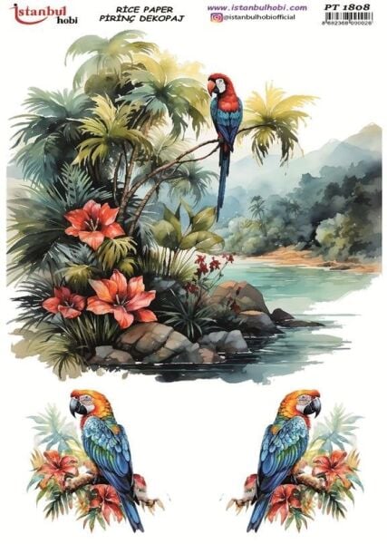 Pirinç Dekopaj Kağıdı 30x42cm PT-1808