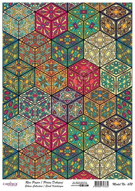 Cadence Pirinç Dekopaj Kağıdı Model - 682