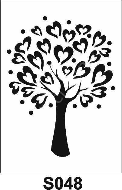 Diğer Karışık Desenler Stencil Şablon (21x30) S-048