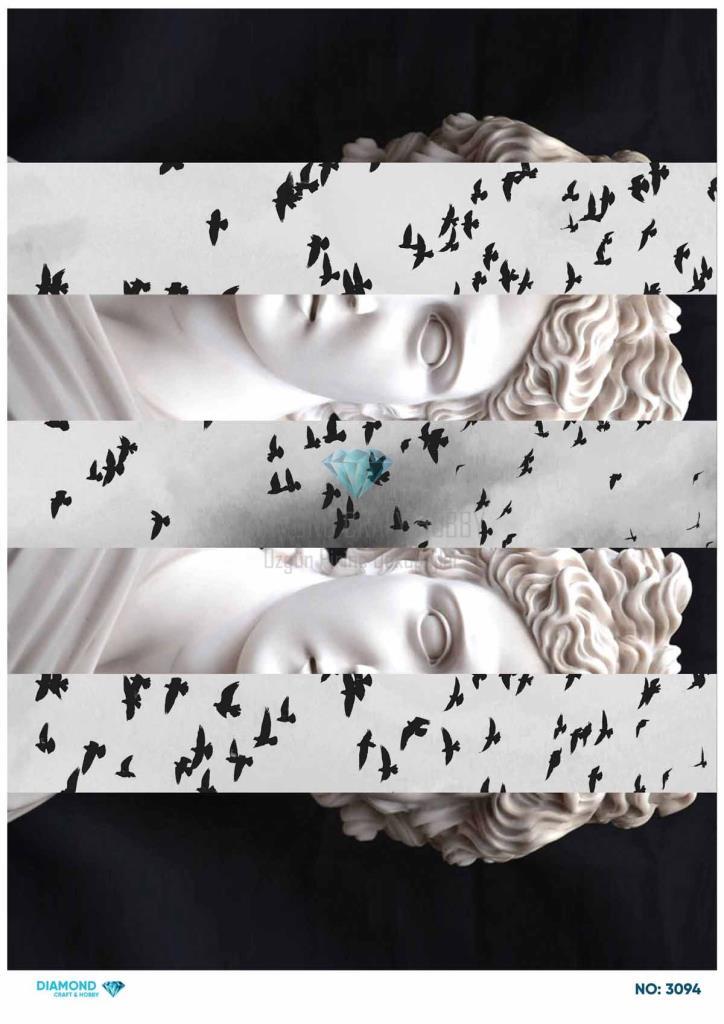 Diamond Pirinç Dekopaj Kağıdı - 3094