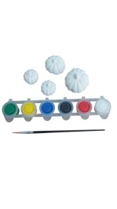 Ehobici Taş Boyama Seti Bal Kabağı 6 Renk Akrilik Boya 5ml + Fırça