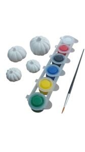 Ehobici Taş Boyama Seti Bal Kabağı 6 Renk Akrilik Boya 5ml + Fırça