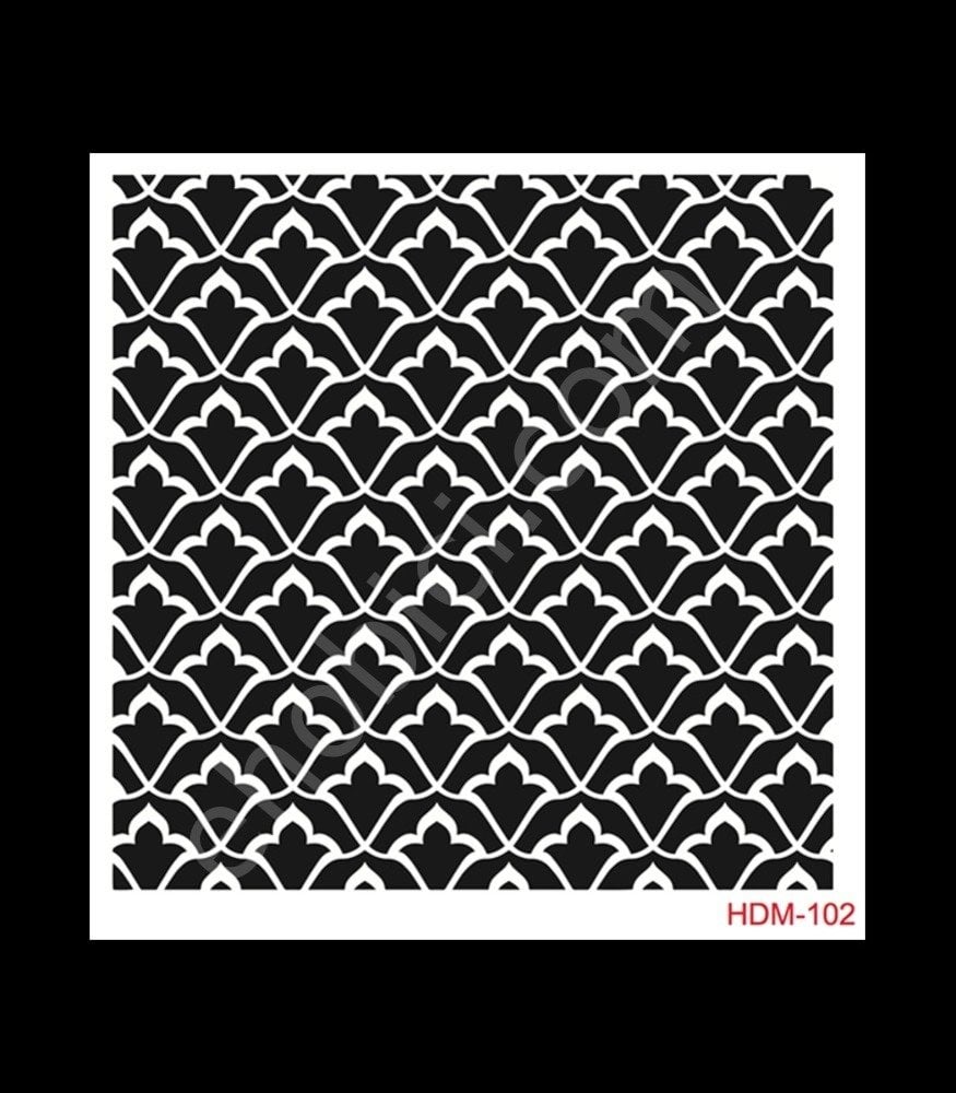 HDM102 Cadence Home Dekor Stencil 25x25