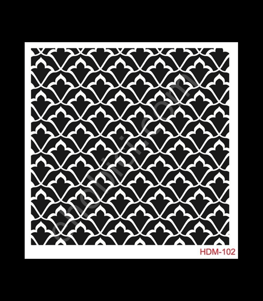 HDM102 Cadence Home Dekor Stencil 25x25
