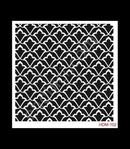 HDM102 Cadence Home Dekor Stencil 25x25