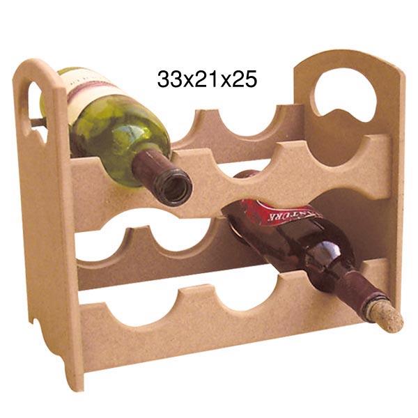 Ahşap 6 lı Şaraplık 33x21cm ŞRP147