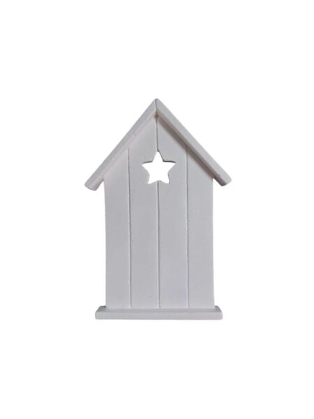 Yıldızlı Tahta Ev 12x8cm