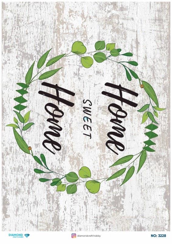 Diamond Pirinç Dekopaj Kağıdı - 3228