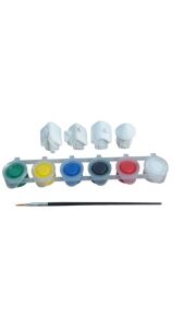 Ehobici Taş Boyama Seti Kış Evleri 6 Renk Akrilik Boya 5ml + Fırça