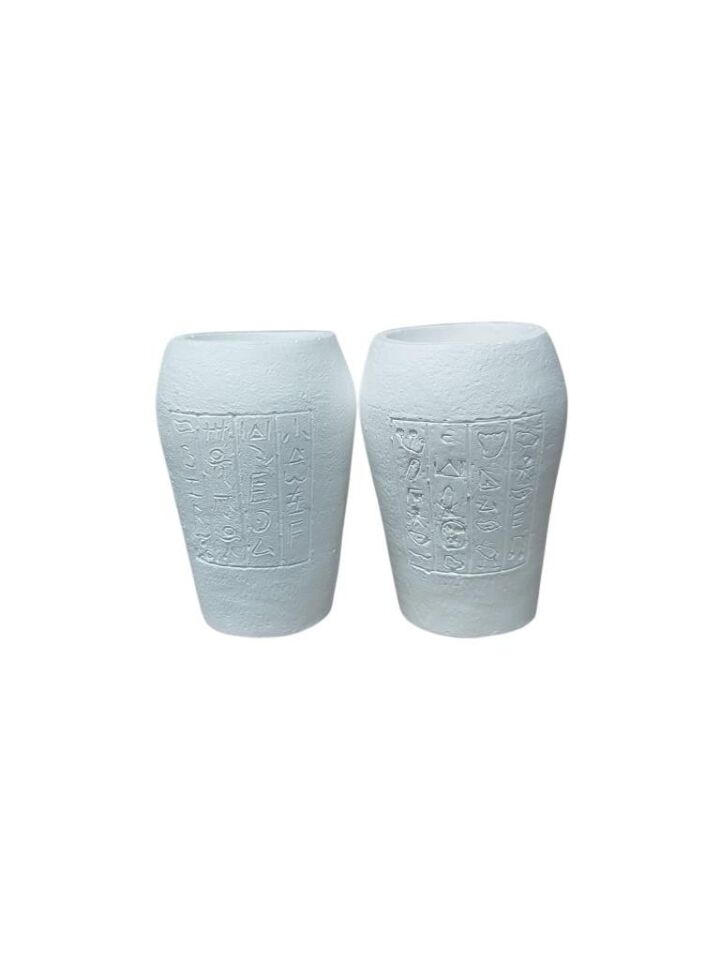 Antik Mısır Vazo Seti 7x4,5cm