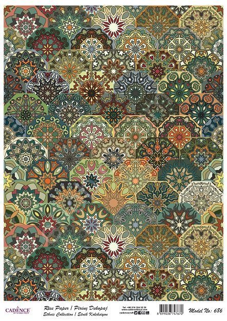 Cadence Pirinç Dekopaj Kağıdı Model - 686