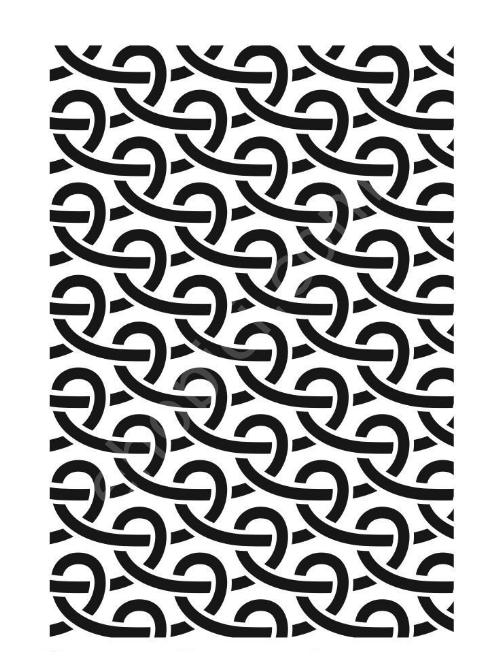 Ardışık Desen Stencil Şablon (21x30) R-036